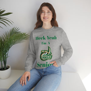 Heck Yeah I'm A UNCC Senior Unisex Heavy Blend™ Crewneck Sweatshirt