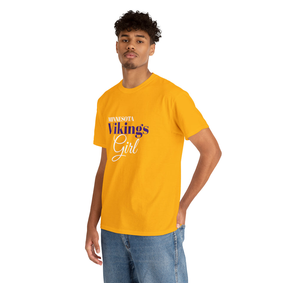 Minnesota Vikings Girl Unisex Heavy Cotton Tee