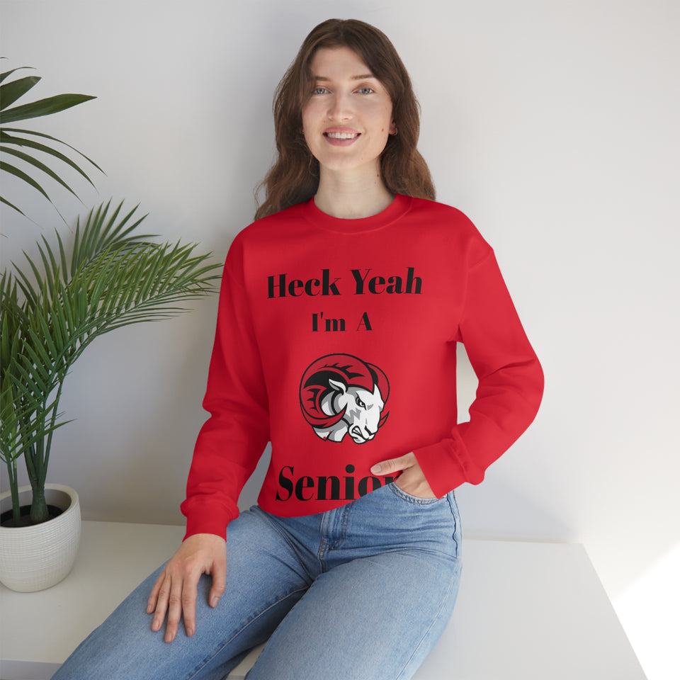 Heck Yeah I'm A WSSU Senior Unisex Heavy Blend™ Crewneck Sweatshirt