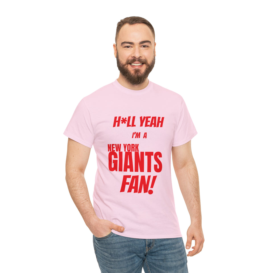 New York Giants Football Unisex Heavy Cotton Tee