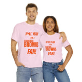 Cleveland Browns Football Unisex Heavy Cotton Tee