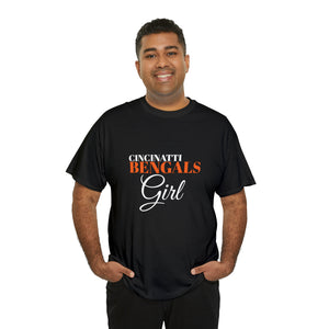 Cincinatti Bengals Girl Unisex Heavy Cotton Tee