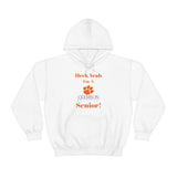 Heck Yeah I'm A Clemson Senior Unisex Heavy Blend™ Hooded Sweatshirt