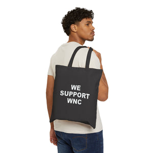 We Support WNC Cotton Canvas Tote Bag