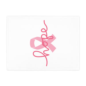 Breast Cancer Awareness Hope Plush Fleece Blanket