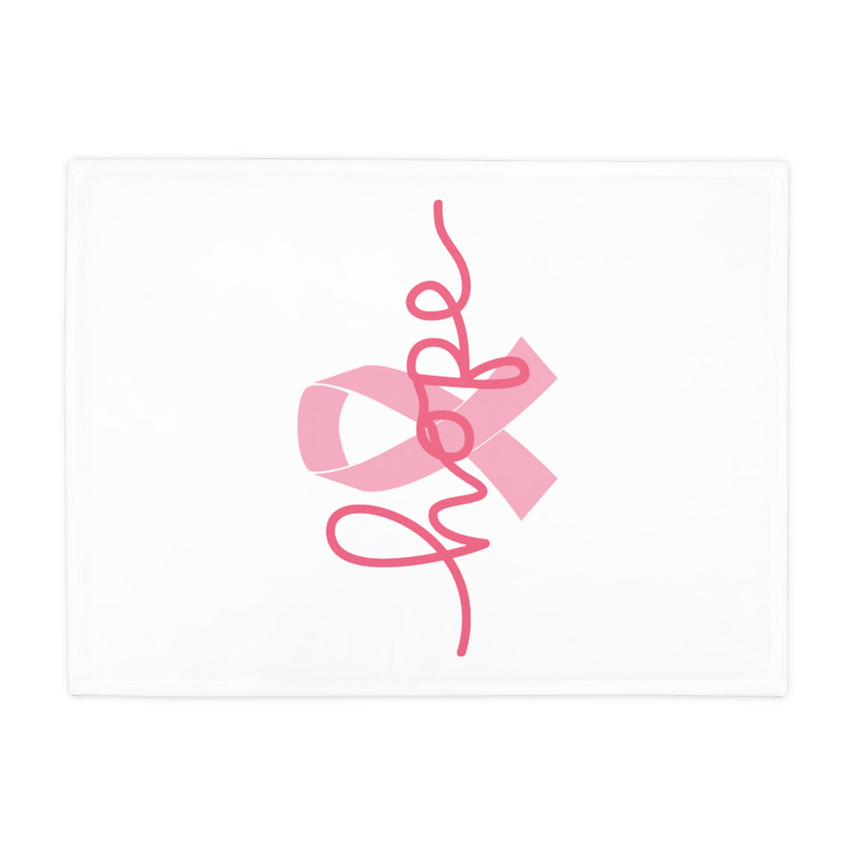 Breast Cancer Awareness Hope Plush Fleece Blanket
