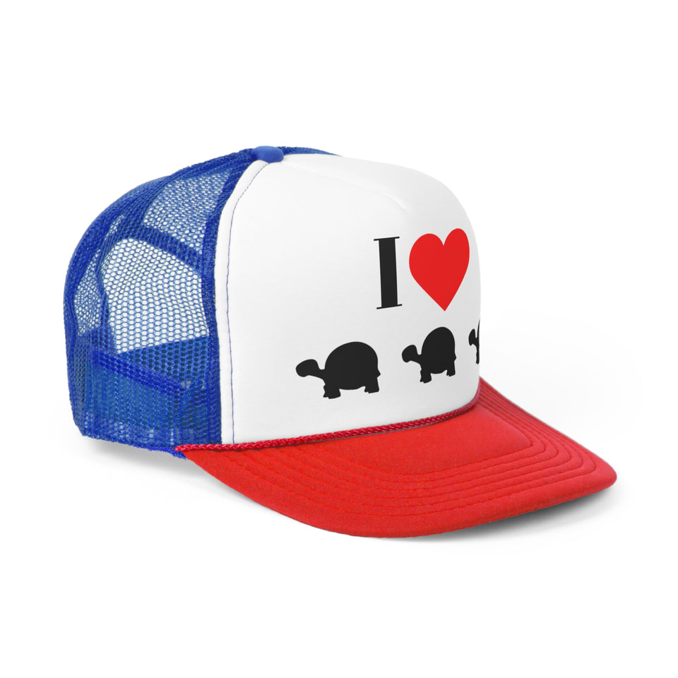 I Love Turtles Trucker Caps