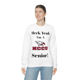 Heck Yeah I'm A NCCU Senior Unisex Heavy Blend™ Crewneck Sweatshirt