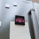 Support Squad Breast Cancer Awareness Porcelain Magnet, Square