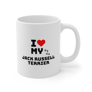I Love My Jack Russell Terrier Ceramic Mug 11oz