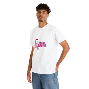 2 Years Survivor Unisex Heavy Cotton Tee