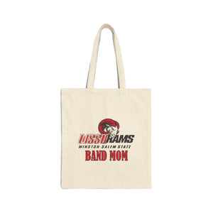 WSSU Band Mom Cotton Canvas Tote Bag