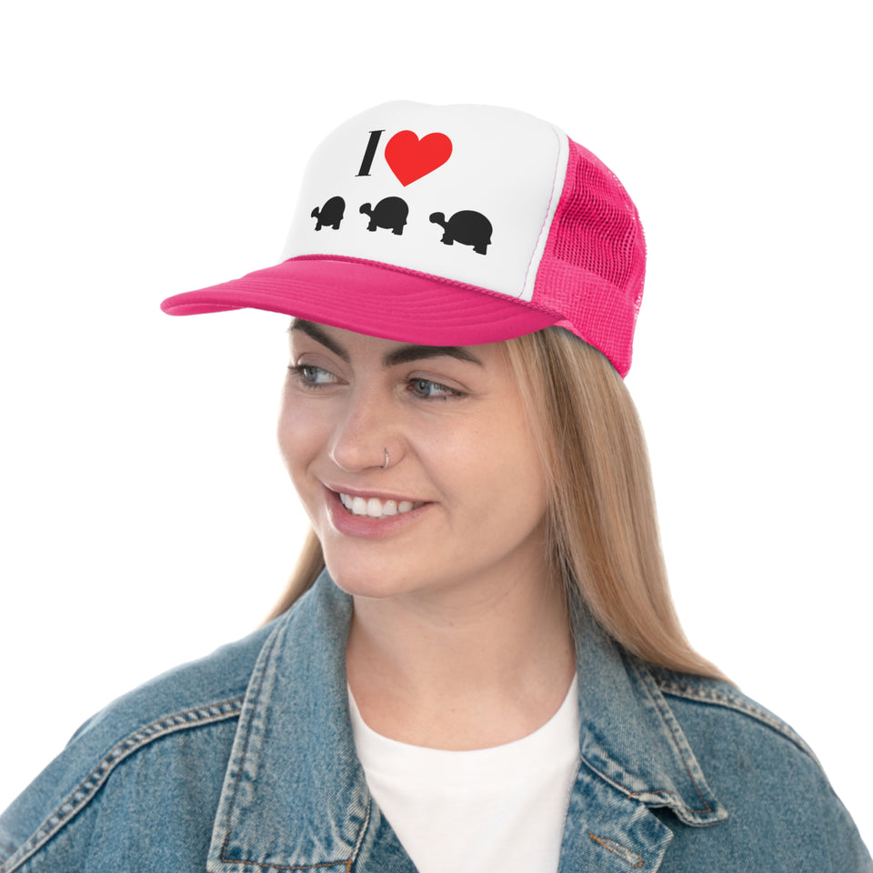 I Love Turtles Trucker Caps