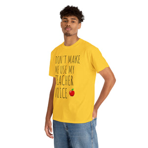 Teacher Voice Titles Cotton Tee