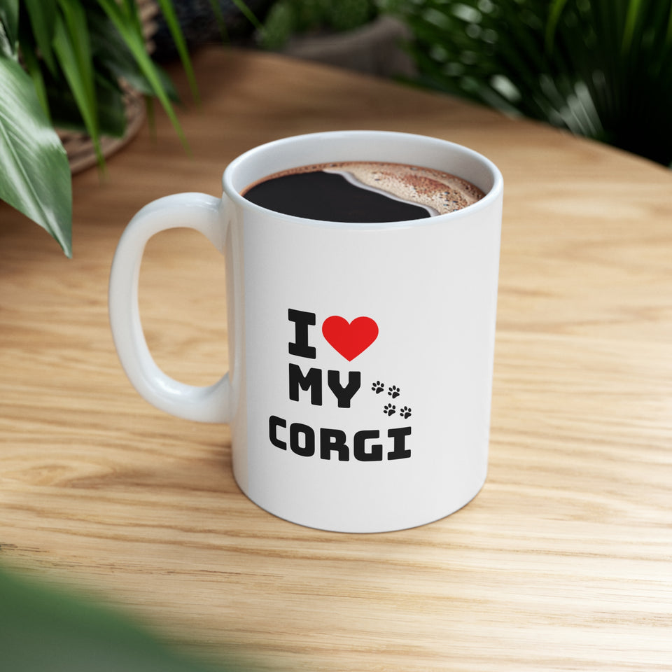 I Love My Corgi Ceramic Mug 11oz