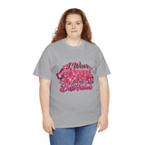 Breast Cancer Awareness Best Friend Unisex Heavy Cotton Tee