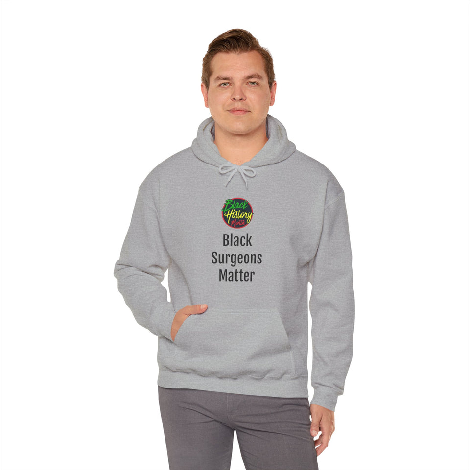 Black Surgeons Matter Hooded Sweatshirt