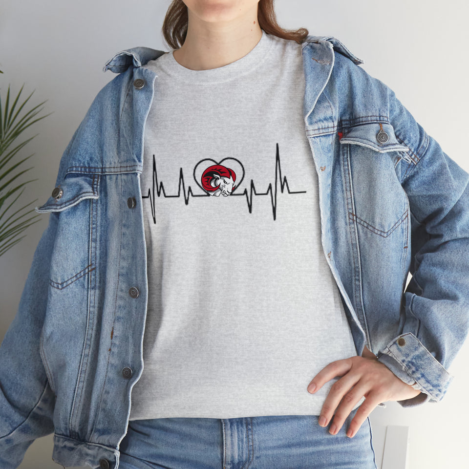 Winston Salem State University Heartbeat Unisex Heavy Cotton Tee