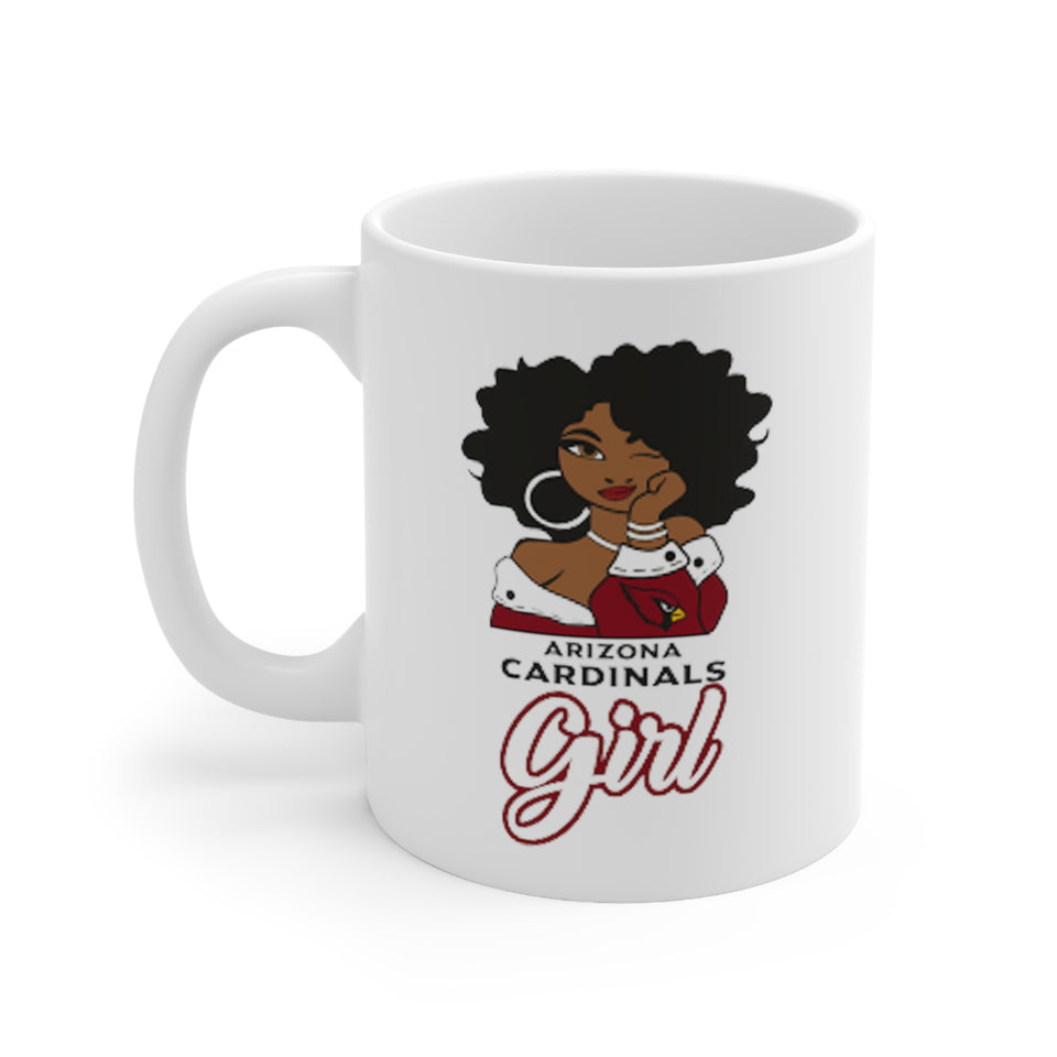 Arizona Cardinals Girl Ceramic Mug 11oz