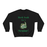 Heck Yeah I'm A UNCC Senior Unisex Heavy Blend™ Crewneck Sweatshirt