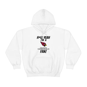 H*ll Yeah I'm A Arizona Cardinals Fan Unisex Heavy Blend™ Hooded Sweatshirt
