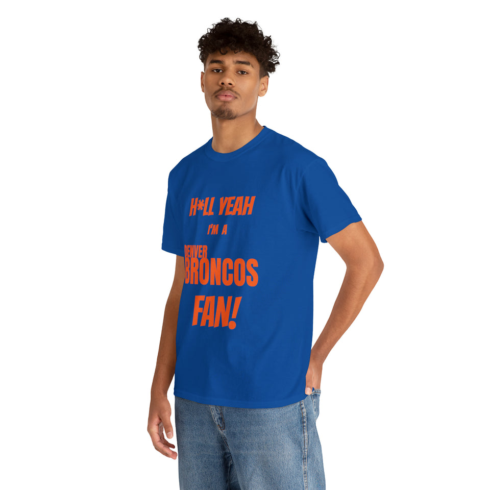 Denver Broncos Football Unisex Heavy Cotton Tee