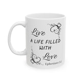 Live A Life Ceramic Mug, (11oz, 15oz)
