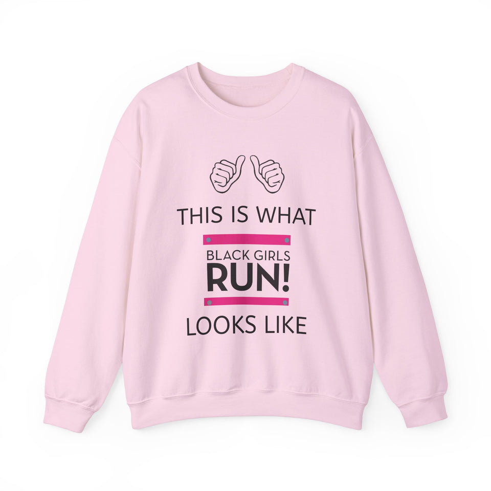 Black Girls Run Unisex Heavy Blend™ Crewneck Sweatshirt