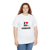 I Love My Yorkie Unisex Heavy Cotton Tee