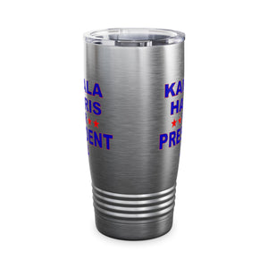 Kamala Harris for President Ringneck Tumbler, 20oz