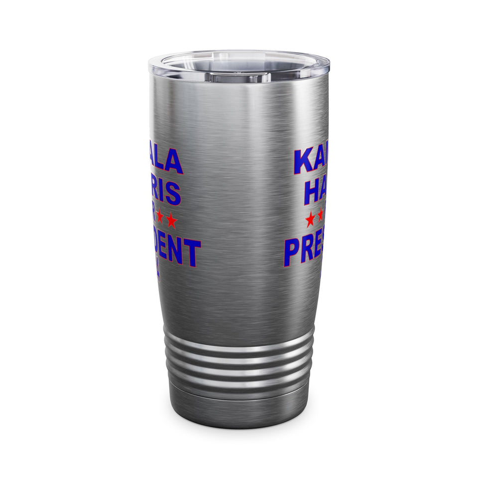 Kamala Harris for President Ringneck Tumbler, 20oz