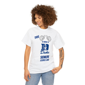 This Is What A Duke Senior Looks Like Unisex Heavy Cotton Tee