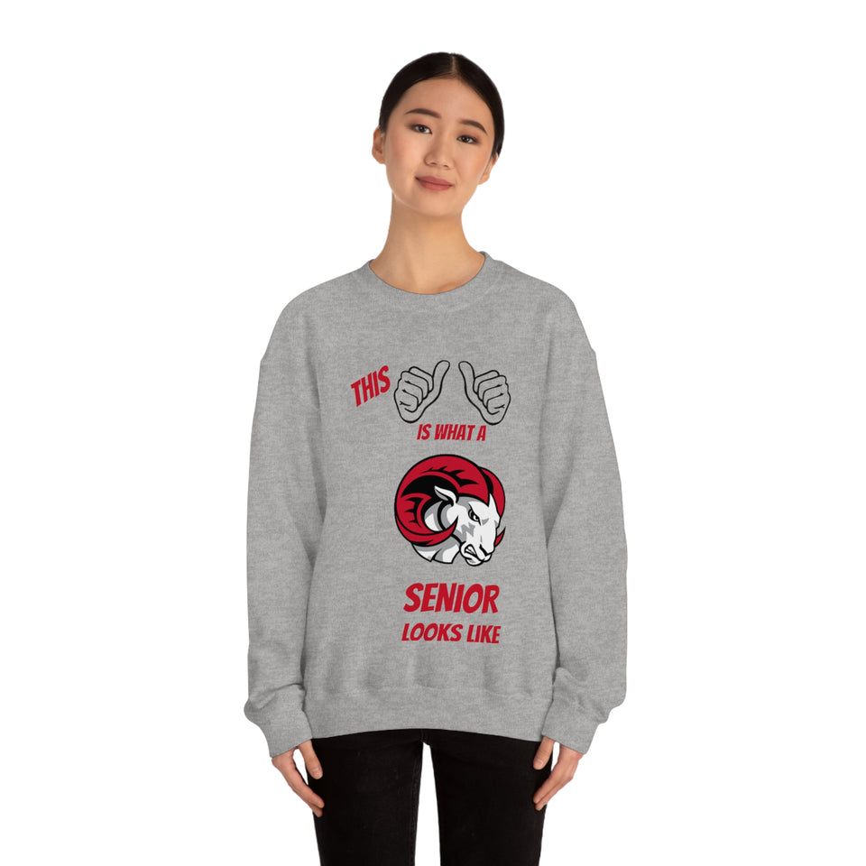 This Is What A WSSU Senior Looks Like Unisex Heavy Blend™ Crewneck Sweatshirt