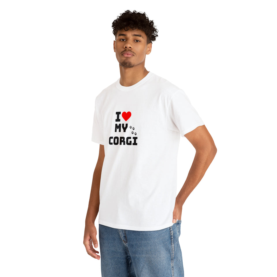 I Love My Corgi Unisex Heavy Cotton Tee
