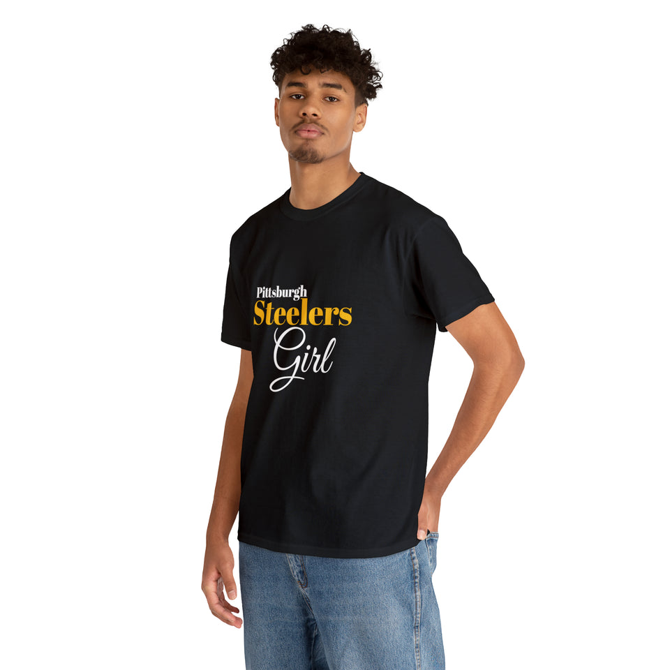 Pittsburgh Steelers Girl Unisex Heavy Cotton Tee