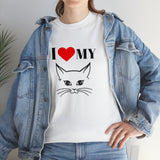 I Love My Cat Unisex Heavy Cotton Tee
