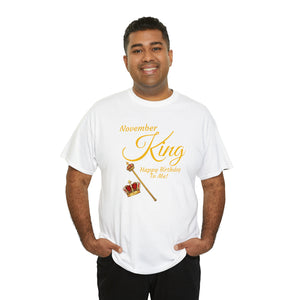 November King Unisex Heavy Cotton Tee