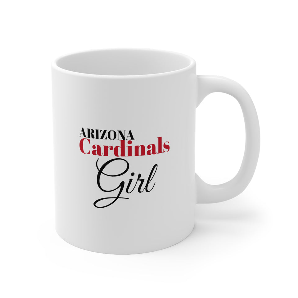 Arizona Cardinals Girl Ceramic Mug 11oz