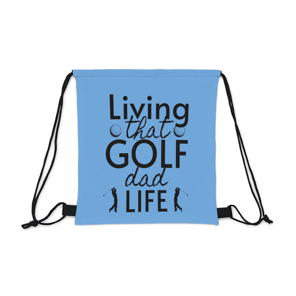Golf Dad Life Outdoor Drawstring Bag