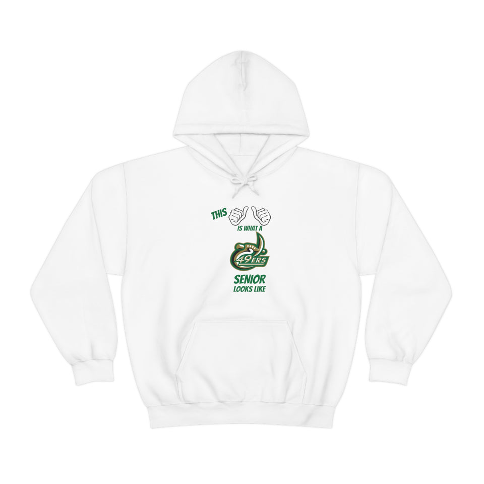 This Is What A UNCC Senior Looks Like Unisex Heavy Blend™ Hooded Sweatshirt