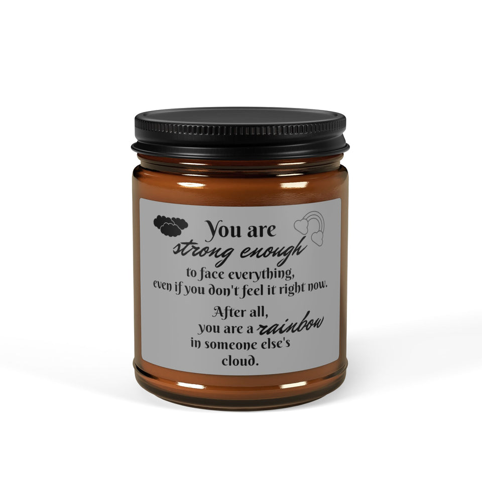 You Are Strong Enough Scented Soy Candle (Multi-Size, Amber Jar)