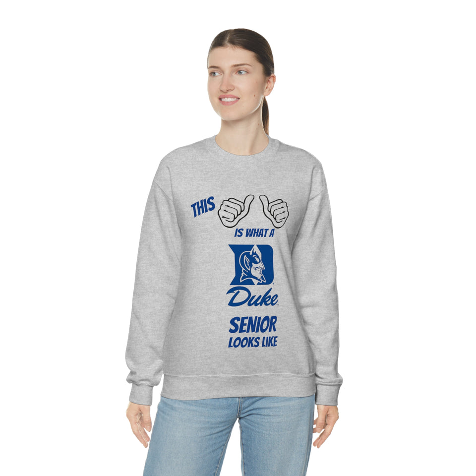 This Is What A Duke Senior Looks Like Unisex Heavy Blend™ Crewneck Sweatshirt