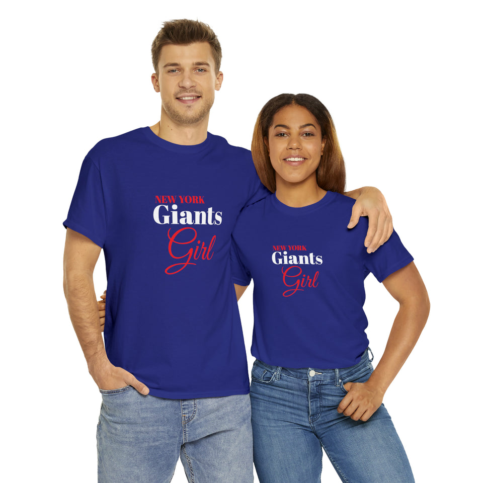 New York Giants Girl Unisex Heavy Cotton Tee
