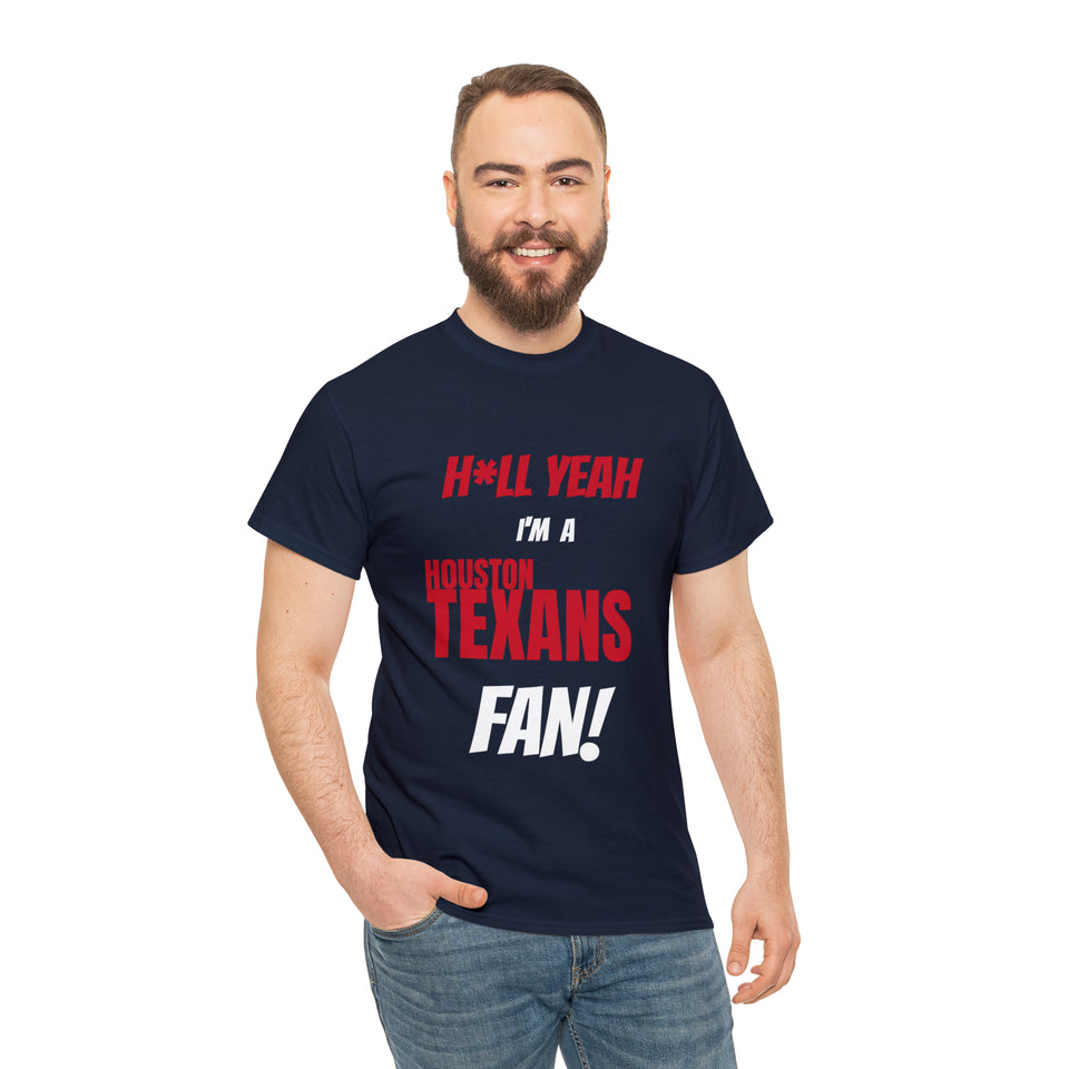 Houston Texans Football Unisex Heavy Cotton Tee