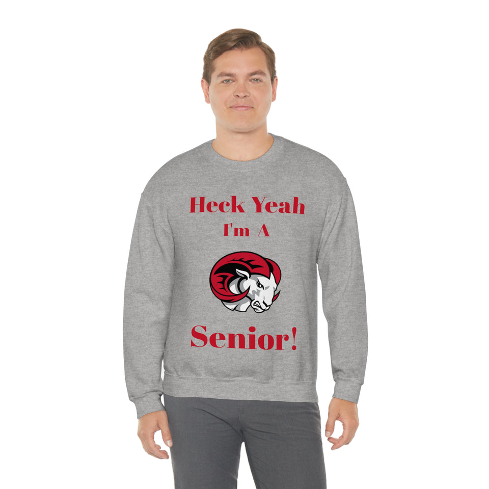 Heck Yeah I'm A WSSU Senior Unisex Heavy Blend™ Crewneck Sweatshirt