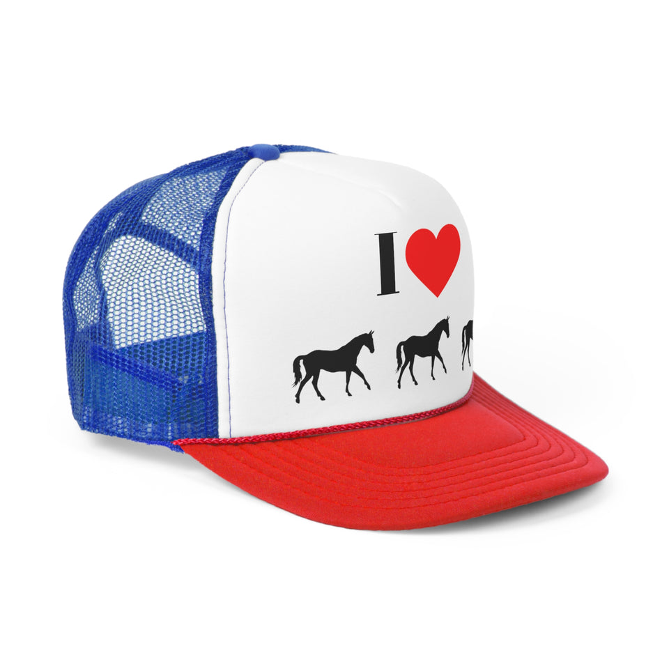 I Love Horses Trucker Caps