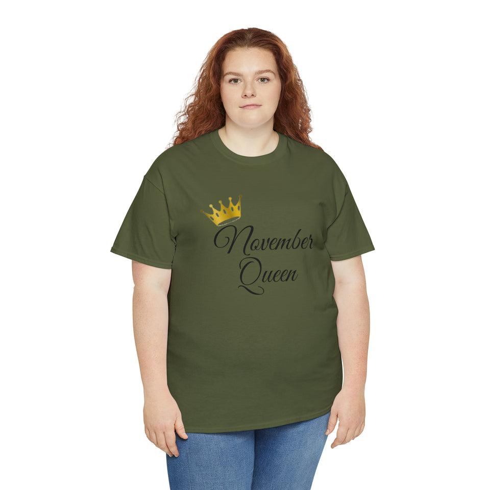 November Queen Unisex Heavy Cotton Tee
