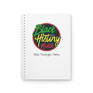 Black Paralegals Matter Spiral Notebook