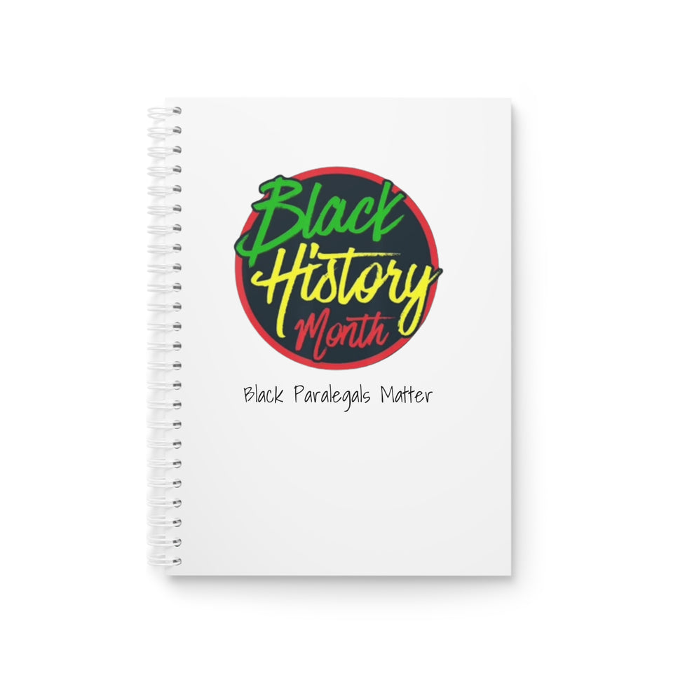 Black Paralegals Matter Spiral Notebook