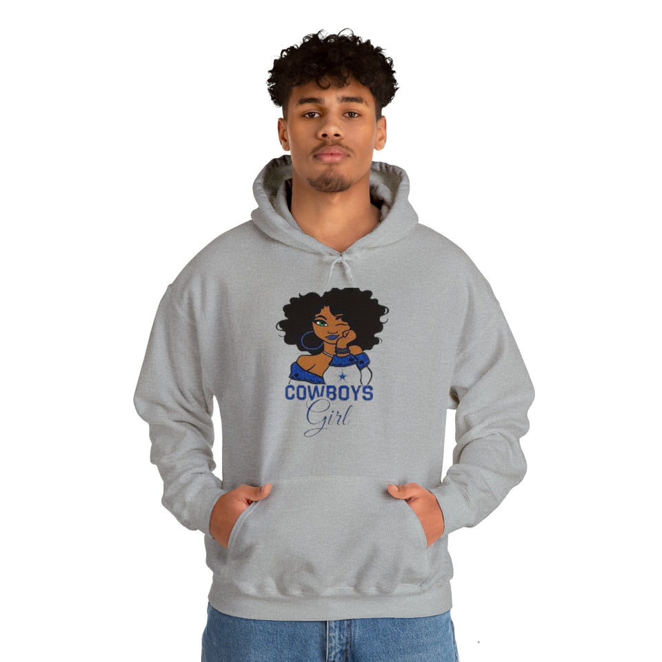 Dallas Cowboys Girl Unisex Heavy Blend™ Hooded Sweatshirt